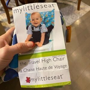 mylittleseat Travel High Chair Cover - Blue Geometric